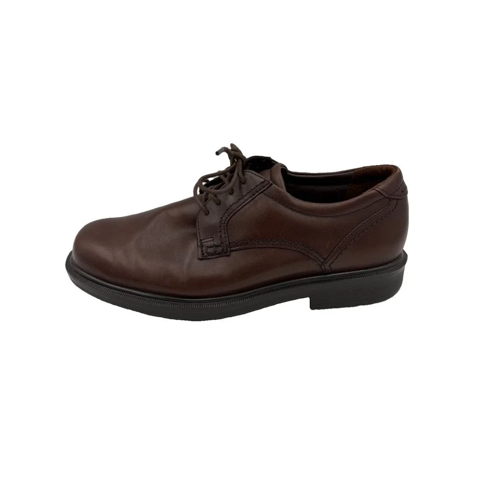 SAS Ambassador Brown Leather Oxford Derby Dress Shoes Men 9M USA Lace Up Comfort